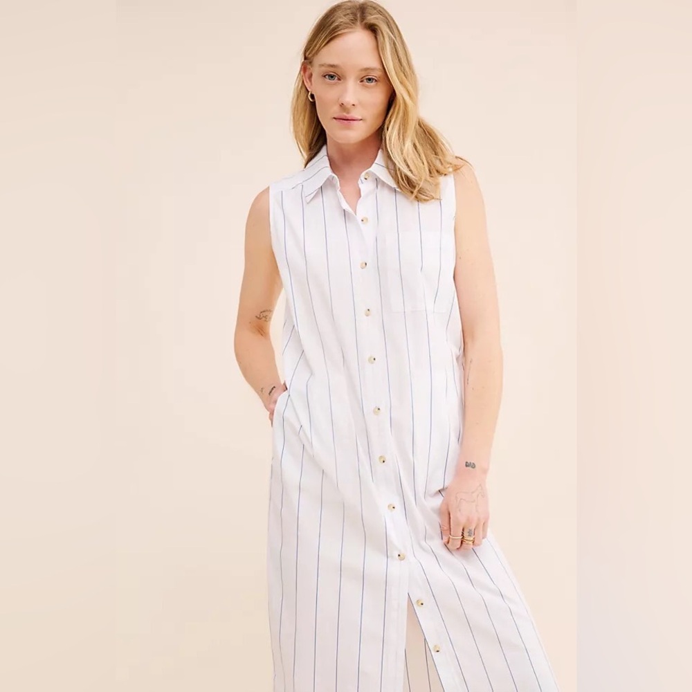 DONNI. The Stripe Pop Sleeveless Dress
